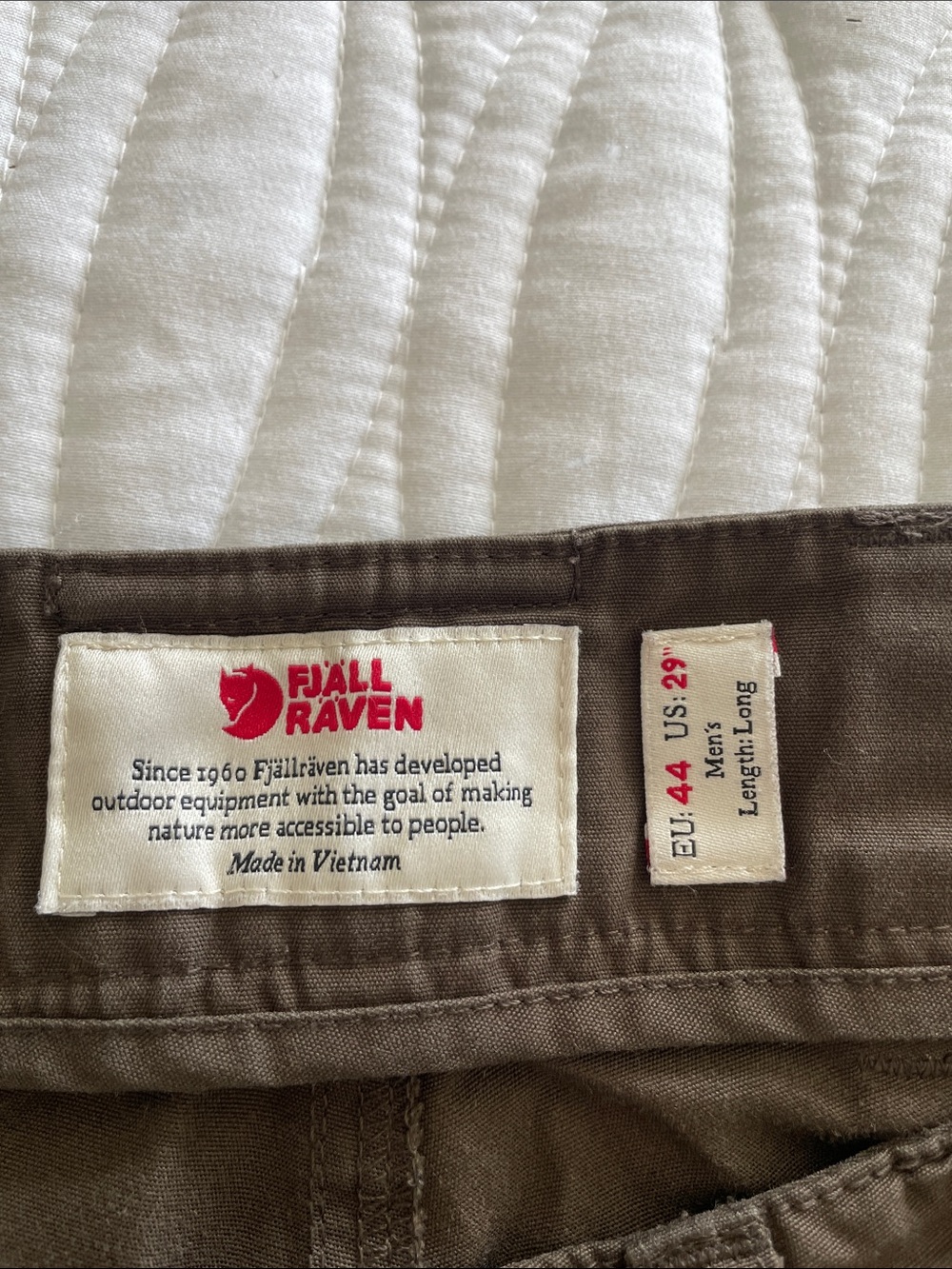 Men's Fjallraven Brown Outdoor Pants - Classic Fit